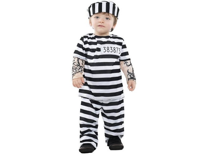 Disfraz de Bebé DISFRAZZES Preso Tattoo (Talla: 6 a 12 meses)