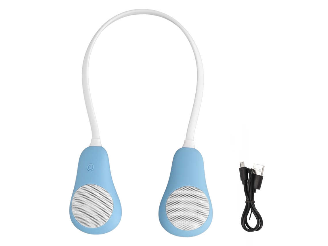 Alto-falante Bluetooth De Colar Estéreo Sem Fio Portátil Com Redução De Ruído Para Casa Esportes Viagens Azul