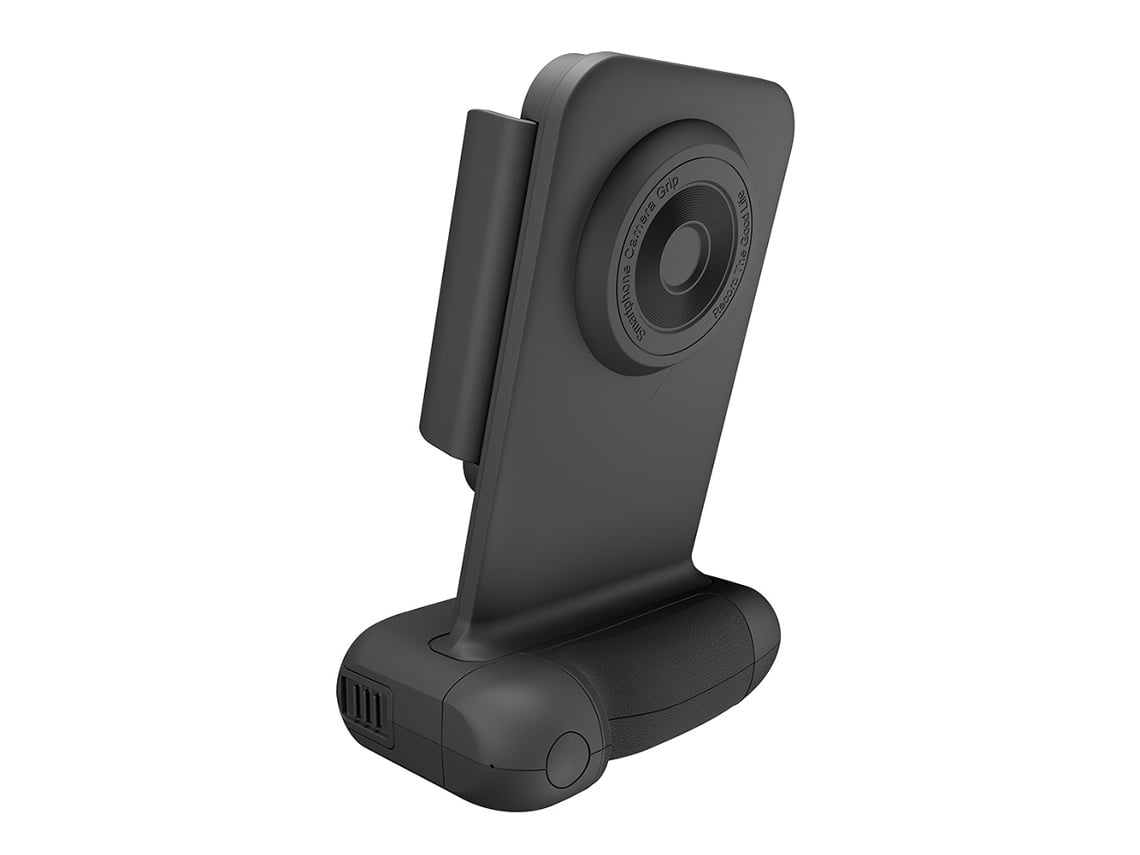 Empuñadura de cámara para smartphone, soporte de carga inalámbrica de 15 W, empuñadura magnética giratoria, compatible con control remoto Bluetooth para tomar y disparar fotos.