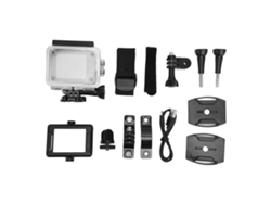 Cámara Deportiva Sumergible Fhd 1080p Con Pantalla De 2 Pulgadas Y Lente Gran Angular De 140 Grados Para Uso Subacuático.