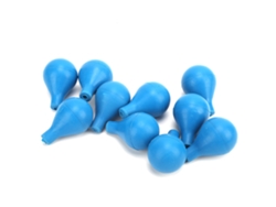 10 Bolas De Succión De Látex Para Laboratorio, Compatibles Con Pipetas, Goteros, Tubos Y Graduaciones. Accesorio De Laboratorio Azul.