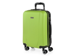 Maleta Pequeña Abs Tiber Pistacho Antracita Itaca (38x55x20 Cm 36l)