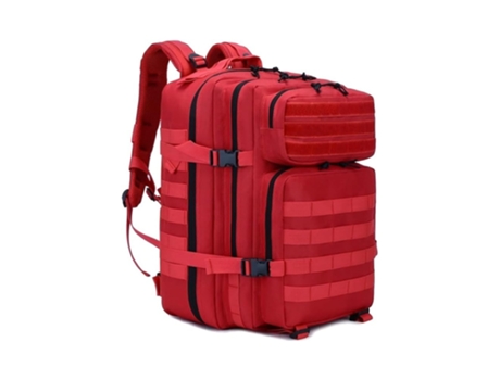 COSHANO Mochila Tácticas Militar 45L Senderismo Trekking Crossfit Plegable e Impermeable Mochila de Supervivencia Rojo