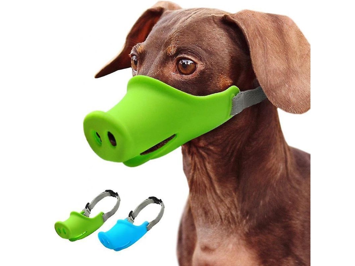 2026altiro-gorro Para Perros Para Evitar Mordiscos Y Que Se Les Escape Comida Al Salir, Diseño Ajustable Con Forma De Nariz De Cerdo, Cómodo, Verde Medio