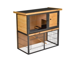 Casita De Juegos Elevada De Madera Y Metal, 89,5 X 45 X 81 Cm, Amarilla