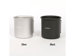 Vaso De Agua De Aluminio Con Asa Plegable De 250 Ml Para Camping, Senderismo, Picnics Y Uso Al Aire Libre.