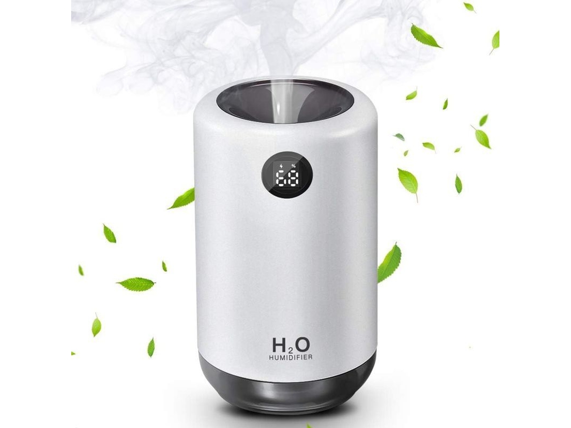 Humidificador Portátil De Vapor Frío Con Batería, Gran Capacidad De 500 Ml, Usb, Luz Nocturna.