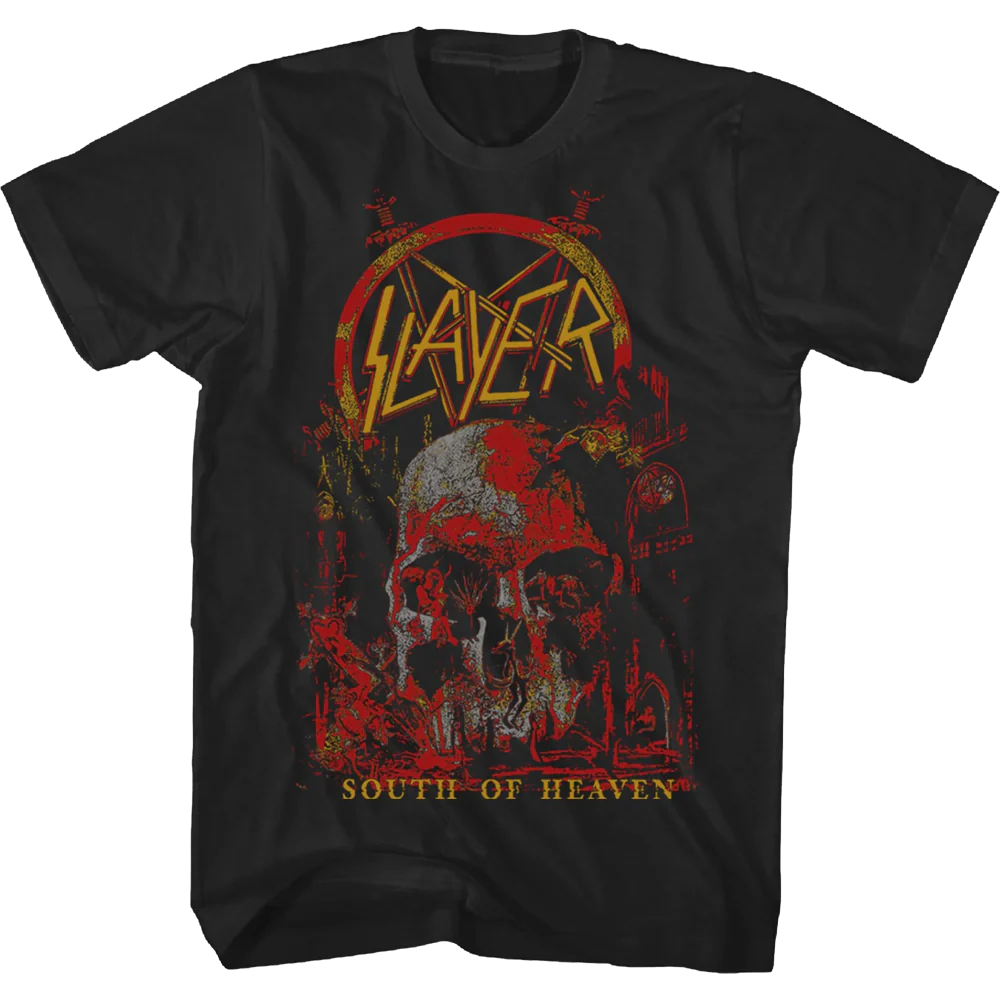 Slayer South Of Heaven T-shirt Unisex Rockinstone Size:l