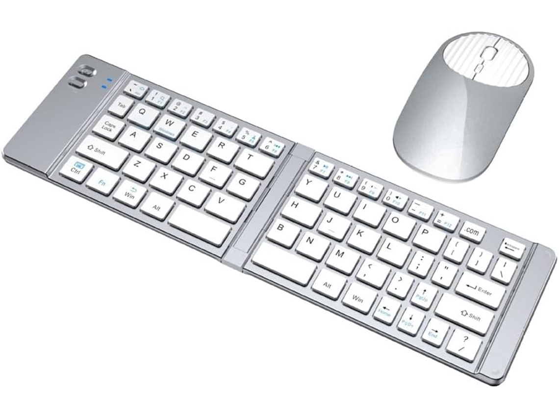 Conjunto De Teclado Y Ratón Bluetooth Con Cable, 2,4 Ghz Tipo-c, Apto Para Teléfonos Y Tabletas.