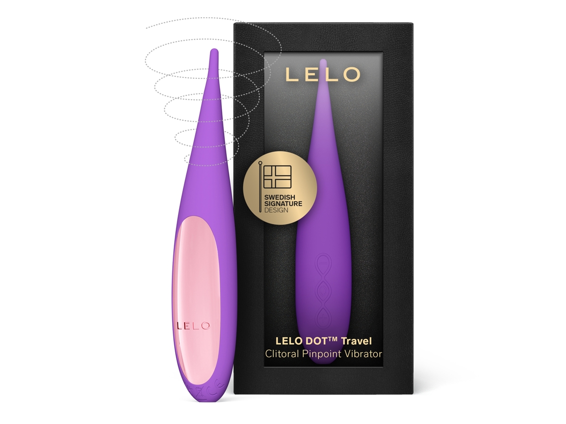 LELO Dot Travel estimulador del clítoris femenino pequeño vibrador para mujeres con 8 formas de movimiento y 8 modos de placer juguetes sexuales