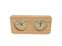 Termómetro higrómetro de madera 2 en 1 para sauna, hotel, dormitorio, interior
