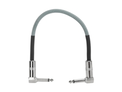 Cable De Audio Para Guitarra Eléctrica Jd6228 De 6,35 Mm Macho-macho Y 30 Cm Con Cable De Cobre Libre De Oxígeno Y Trenzado De Algodón.