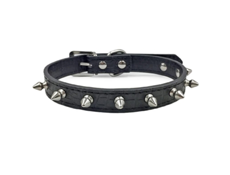 Disfrute del collar de perro, collar de gato, correa ajustable de cuero para collar de mascota,