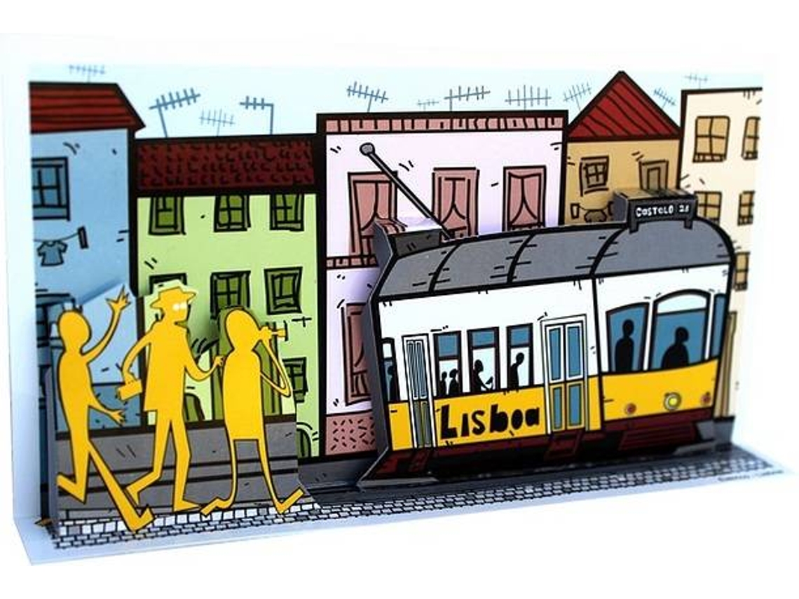 Libro Postal Pop-up Lisboa - Eléctrico 28 (Portugués)