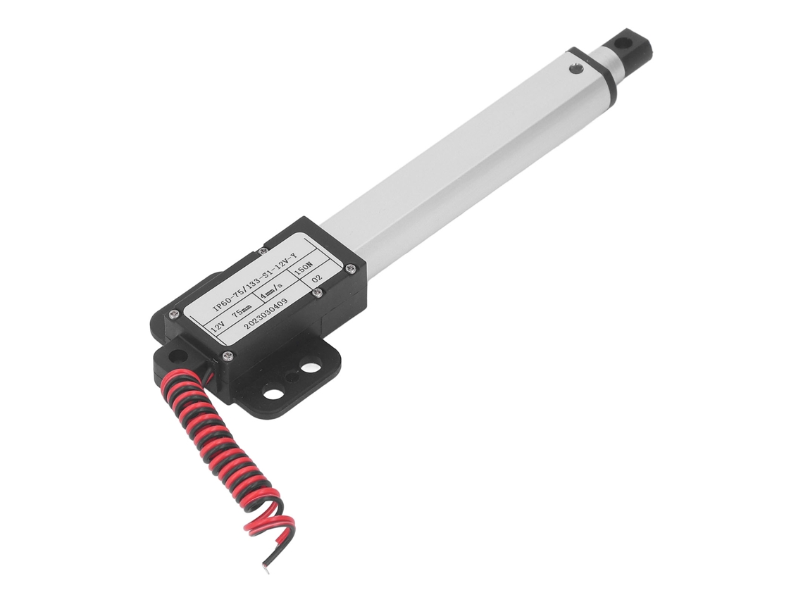Actuador Linear Eléctrico Micro 150n 75mm Stroke 12v Con Soporte Mini Protección Múltiple