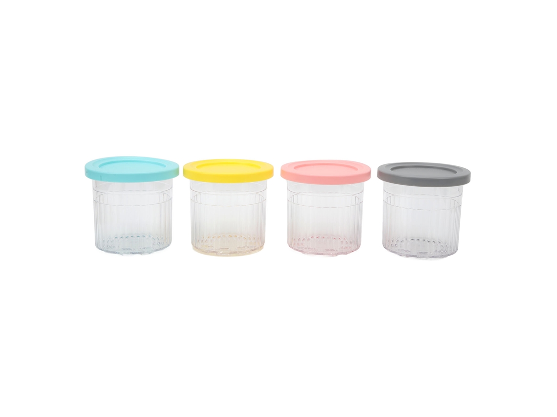 Envases Reutilizables Para Helado (4 Unidades, 600 Ml) Para Máquinas De La Serie Nc299amz Y Nc300s