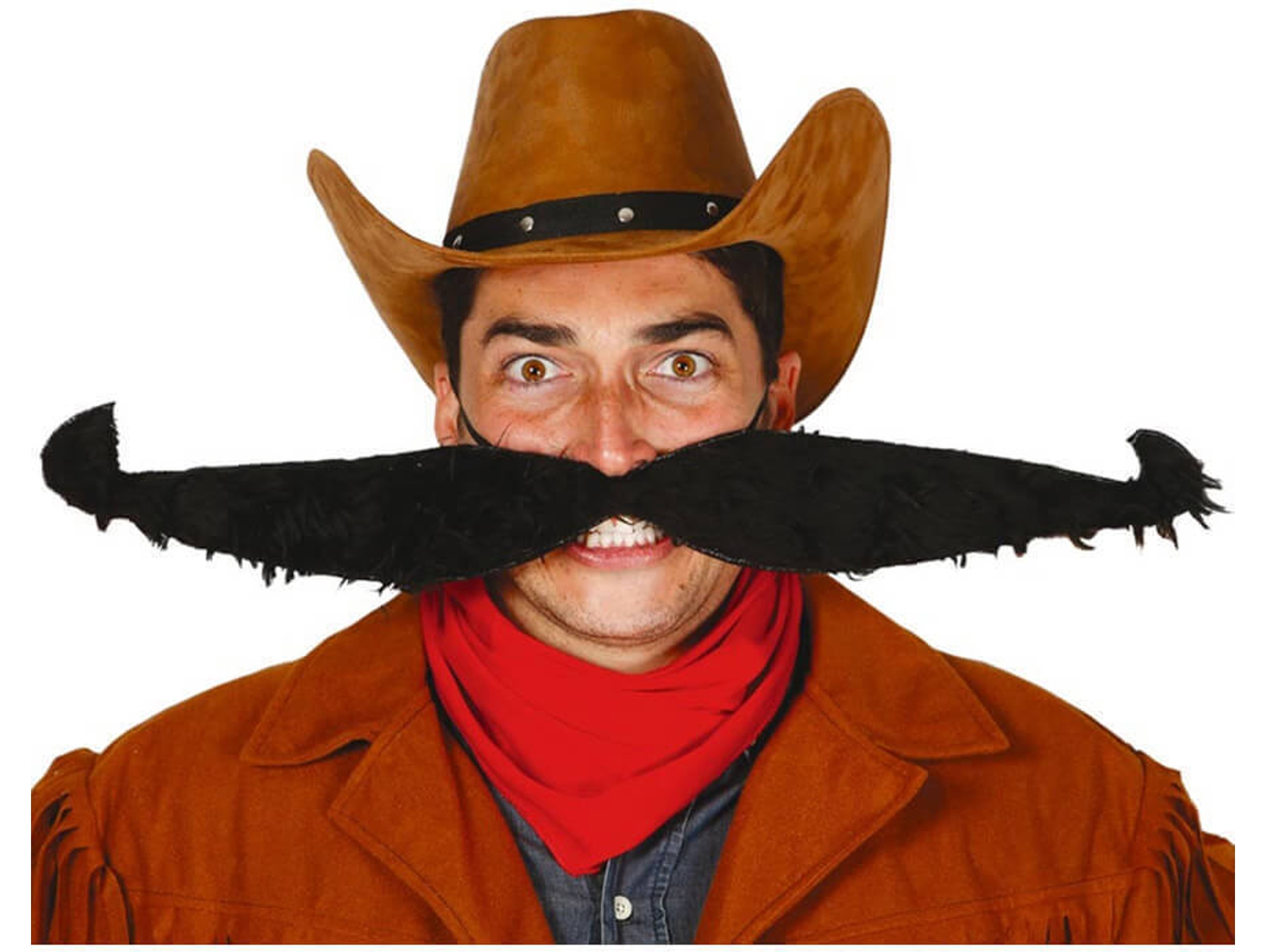 Bigote DISFRAZZES Bigote Extra Grande Con Elástico (55 cm)