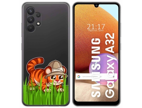 Carcasa Samsung Galaxy A32 4G TUMUNDOSMARTPHONE Dibujos Transparente Multicolor