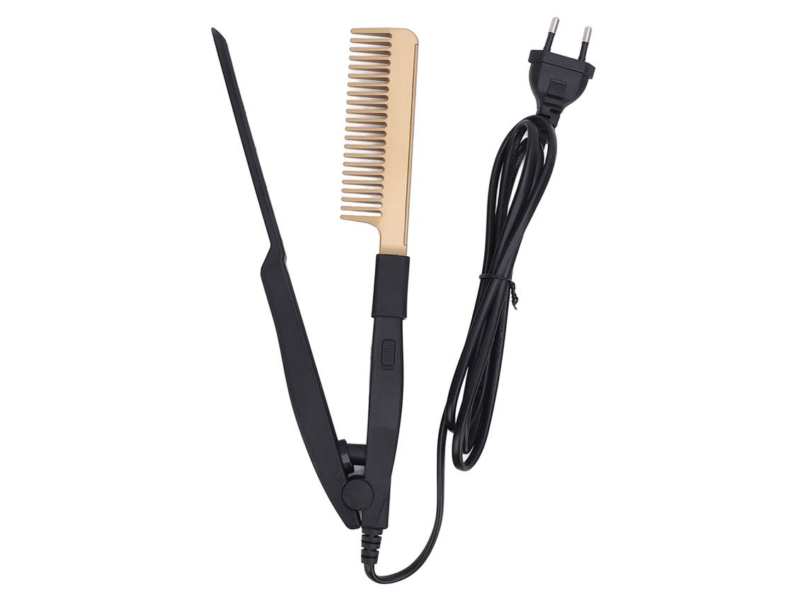 Peine Alisador Multifuncional, Talla Única, Apto Para Uso En Seco Y Húmedo, Portátil, Enchufe Europeo 100-240v.
