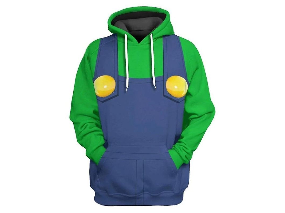 Disfraces De Cosplay De Mario, Luigi, Peach, Bowser Y Donkey Kong Para Adultos - Sudaderas Unisex Con Capucha - Película Super Brothers