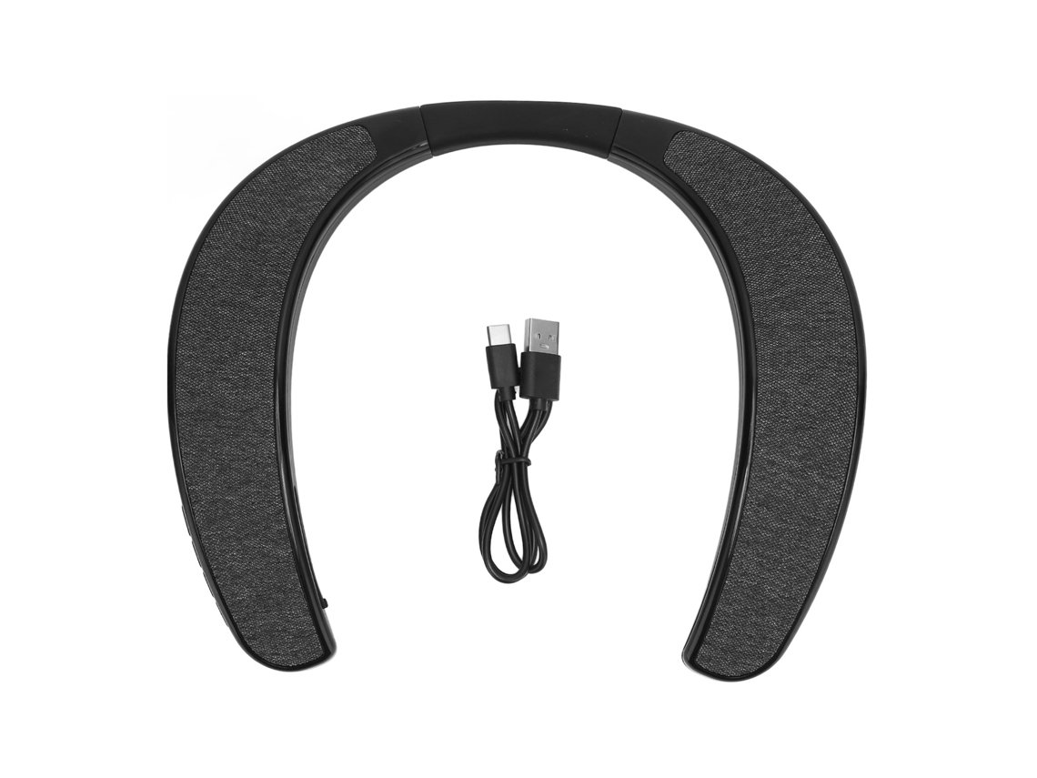 Alto-falante Bluetooth Colar Portátil Sem Fio Hifi Leve Cancelamento De Ruído Para Esportes Viagens