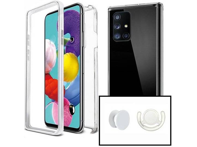 Kit Funda, Popsocket y Soporte Samsung Galaxy Note 20 Ultra 5G Impact Protection Blanco