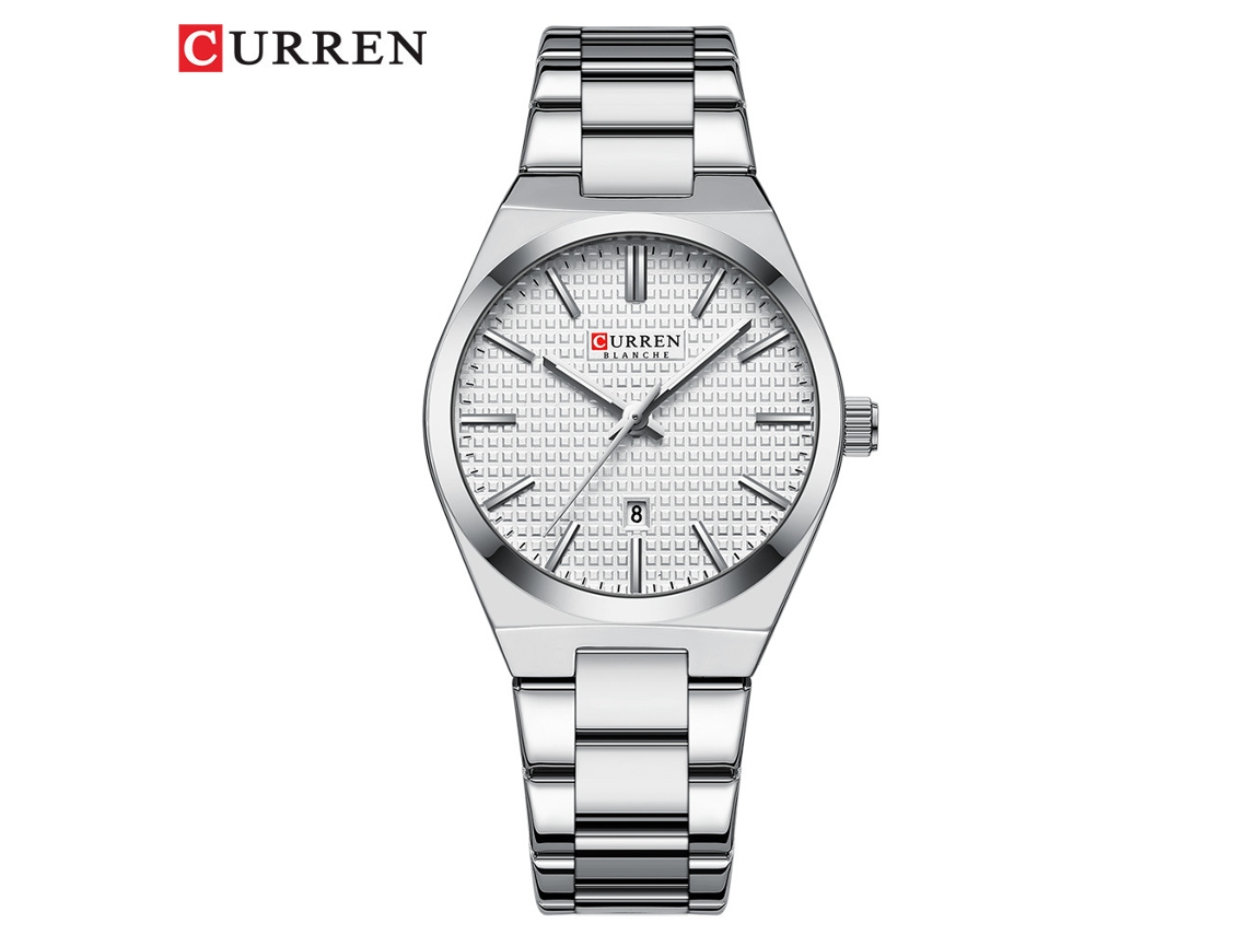 Reloj Sencillo Para Mujer, Resistente Al Agua, Con Calendario Y Correa De Acero.
