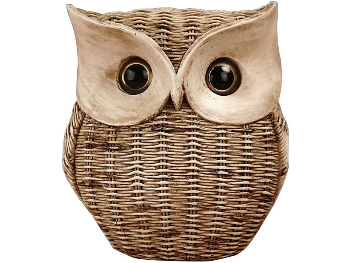 Estatua decorativa de búho para estanterías y estantes, adorno de animales para el hogar NEVEANCE