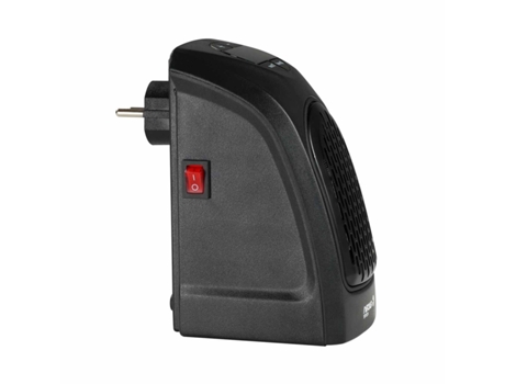Mini Calefactor de Enchufe a Pared 400W Negro Raydan Home
