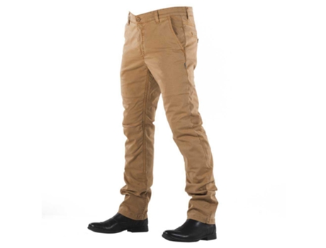 Pantalones para Hombre OVERLAP Chino Marrón para Motociclismo (38)