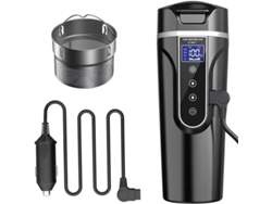 Cafetera Eléctrica Para Coche De 12v/24v, Taza Calentadora Portátil, 500ml, Acero Inoxidable 304, Temperatura Ajustable De 40 A 90°c.