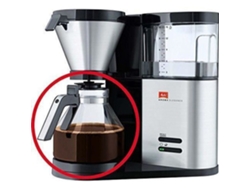 Jarra De Café Melitta Aroma Elegance 10 Tazas Negro/acero Cepillado 21x15,6x16,3 Cm