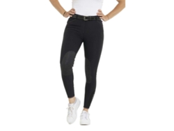 Calças Equitação Yolande Preto 38Equitheme