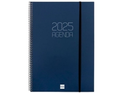 Agenda FINOCAM OPAQUE Azul A4 21 x 29,7 cm 2025