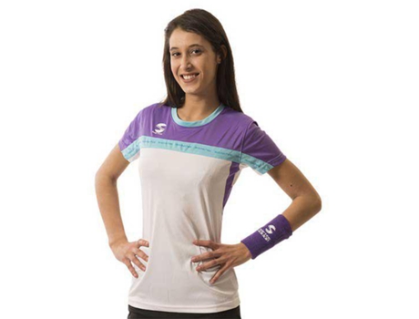 Camiseta de Mujer SOFTEE Club Tenis Multicolor (M)