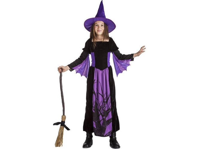 Disfraz de Niña DISFRAZZES Bruja Del Bosque (Talla: 7 a 9 años)
