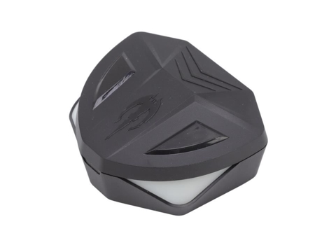 HURRISE Auriculares para juegos con cable V5.1 Pantalla digital LED con estuche de carga con cable Sonido de casete pontón