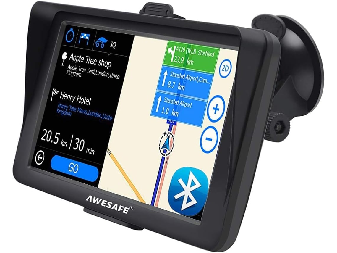 AWESAFE Navegador GPS para Camiones y Coches de 9 Pulgadas, con Visera y  Bluetooth, Actualizaciones de Mapas de Europa para Toda la Vida :  : Electrónica