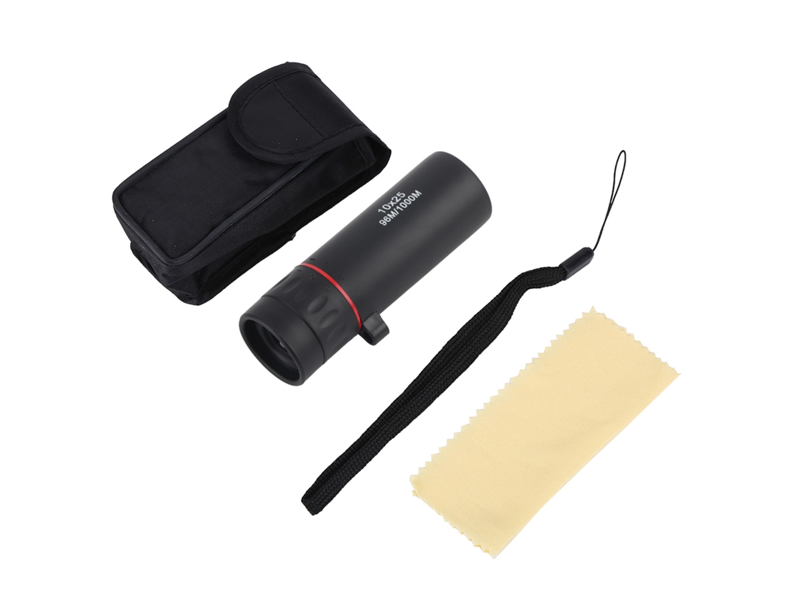 Telescopio Monocular Portátil 10x25 Para Viajes Al Aire Libre, Caza Y Observación De Aves.