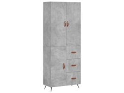 Mueble alto en derivados de madera gris cemento MAISON EXCLUSIVE (69,5x34x180 cm)
