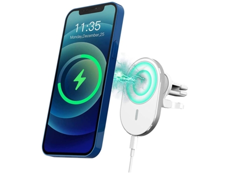 Cargador Sem Carro para iPhone 12 Pro/10/12 Pro Max/12/12 Mini/7 YIZHOOD Blanco