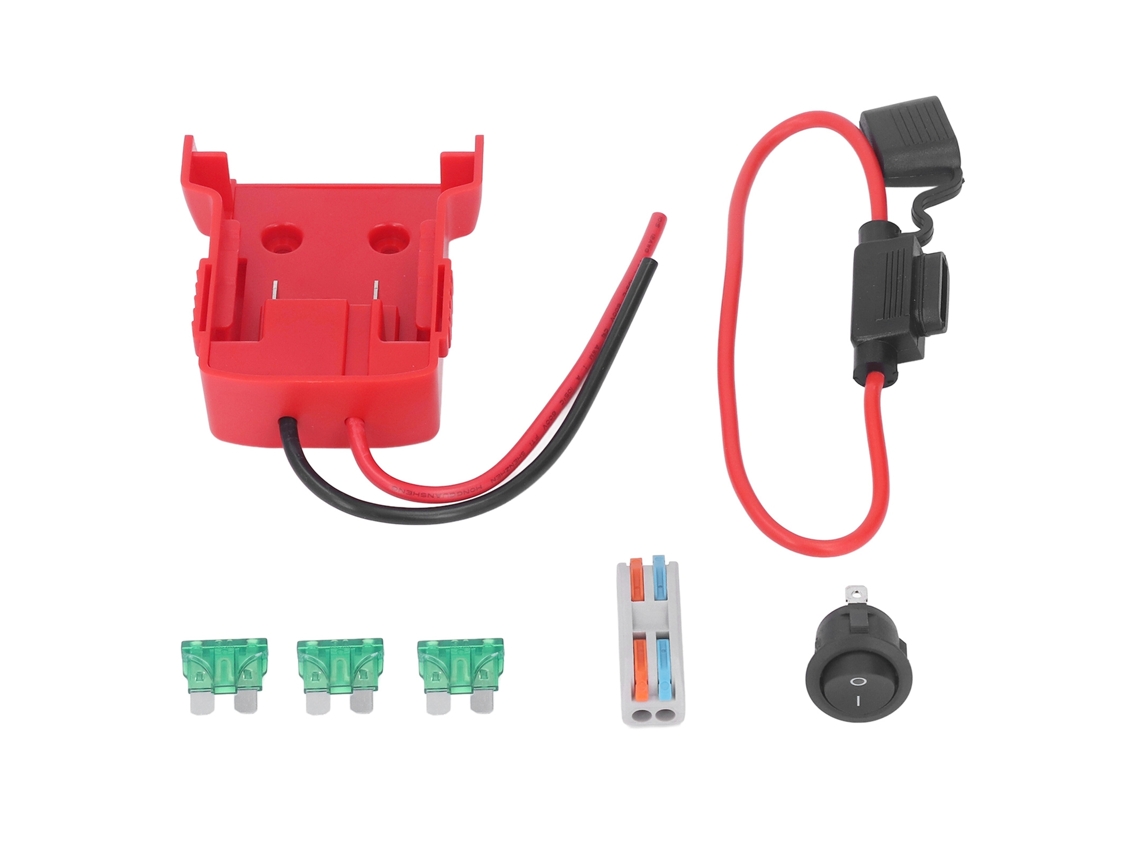 Adaptador De Conector De Batería Con Convertidor De Tornillo De Terminal Abs Seguro Para Batería De Litio M18 De 18 V.