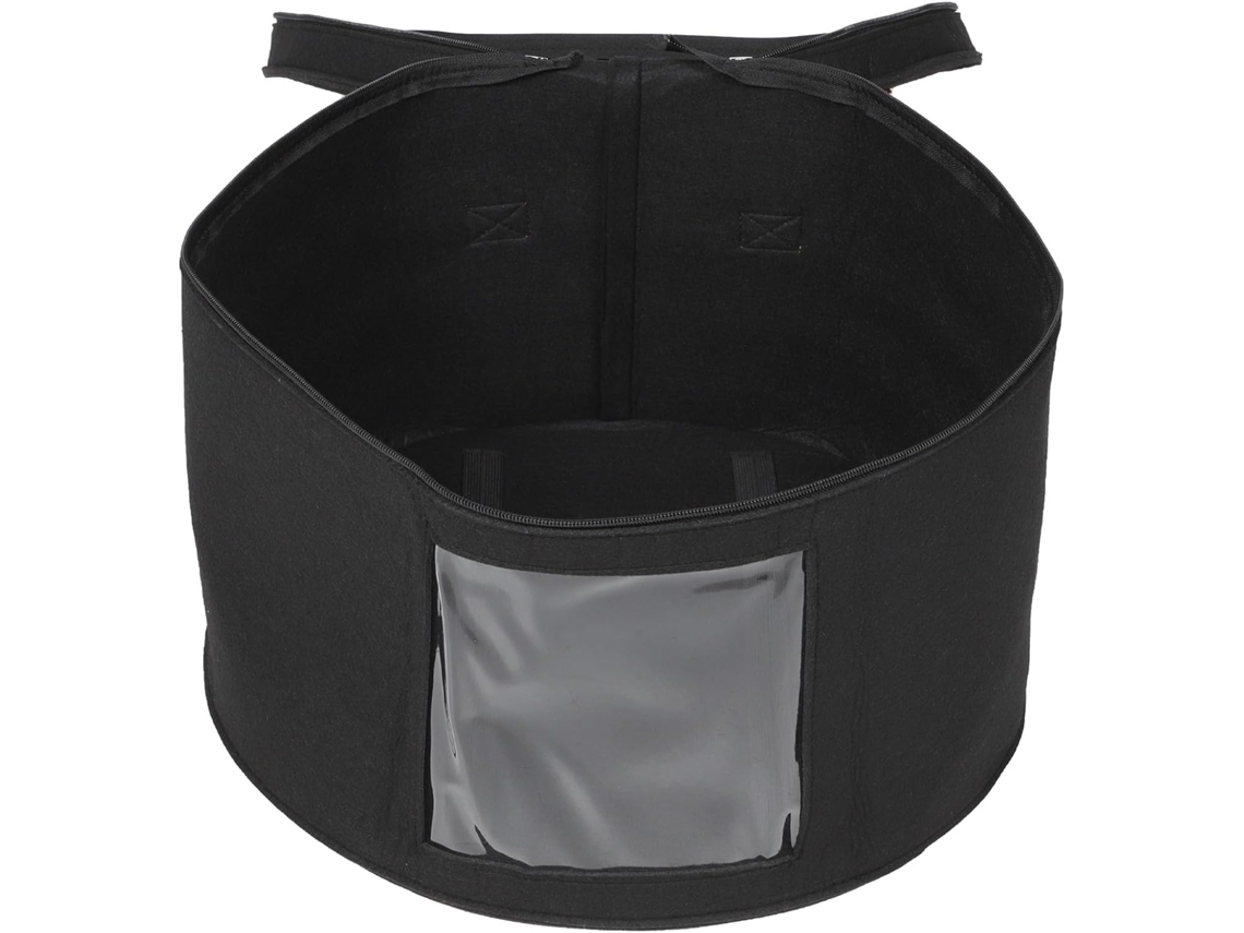 Almacenamiento Fieltro Negro 43x28 Sombreros Accesorios Contenedor Resistente Capacidad Dormitorio Viajes