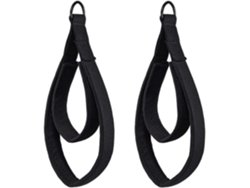 Alças de Pilates Omni-2 com Dupla Argola em D, Acessórios para Ioga e Fitness, Material Premium, Pretas