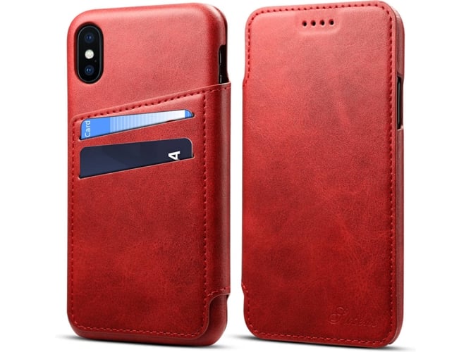 Funda iPhone XR WISETONY Suteni-84 Rojo