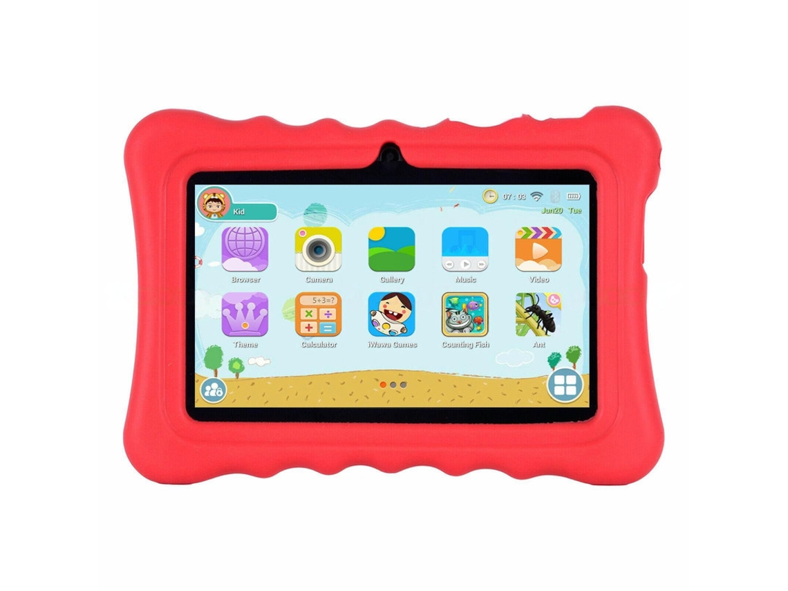 VEANXIN Tableta para niños de 7 pulgadas Software educativo de cuatro núcleos instalado (1 GB de RAM 32 GB de ROM)