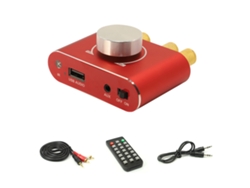 Placa amplificadora estéreo X15h de 15 W y 12/24 V con Bluetooth, USB, entradas auxiliares, control mediante aplicación y control remoto.