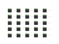 Portalámparas LED Sunflare de 3 mm y 90 grados (100 unidades)