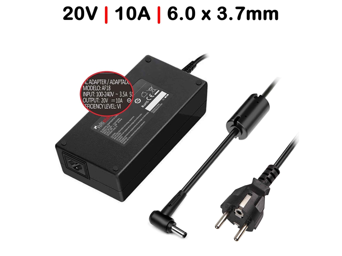 Cargador para portátil Asus Adp 200jb D Adp 200jb Da Negro Compatible