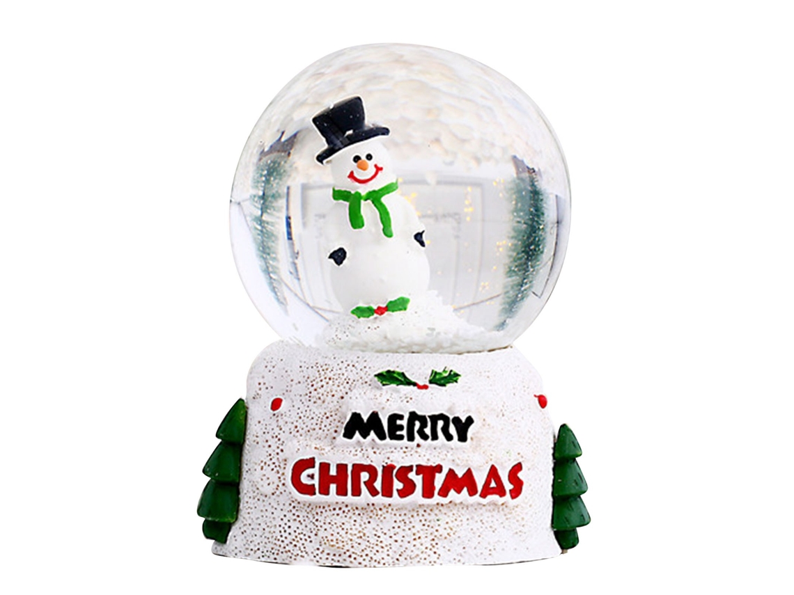 Adorno navideño de mesa con bola de cristal brillante, regalo para niños.
